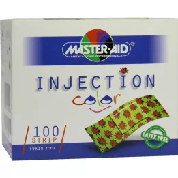 INJECTION liuska väri 18x39 mm lapsi pl. kuoriainen, 100 kpl