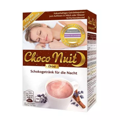 Choco Nuit hyvää yötä suklaajuomajauhe, 10 kpl Choco Nuit hyvää yötä suklaajuomajauhe, 10 kpl