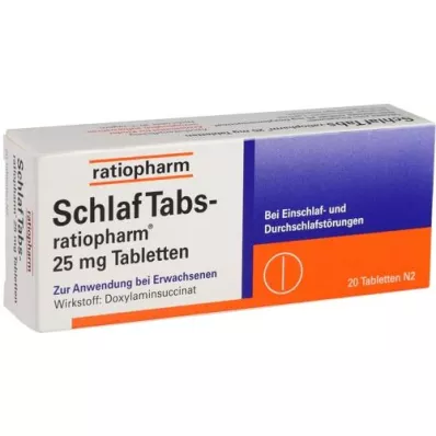 SCHLAF TABS-ratiopharm 25 mg tabletit, 20 kpl