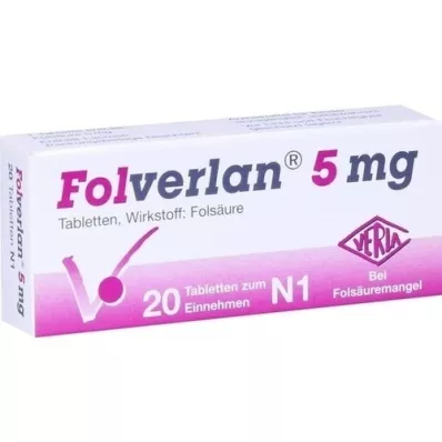 FOLVERLAN 5 mg tabletit, 20 kpl