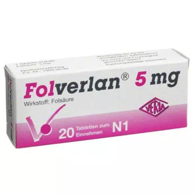 FOLVERLAN 5 mg tabletit, 20 kpl