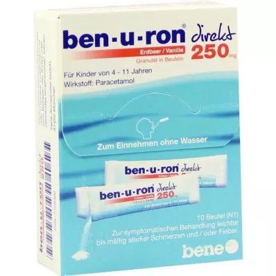 BEN-U-RON suora 250 mg rakeet mansikka/vanilja, 10 kpl BEN-U-RON suora 250 mg rakeet mansikka/vanilja, 10 kpl
