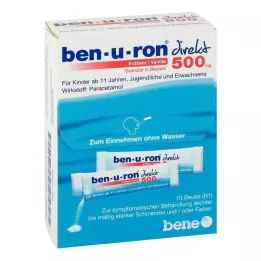 Ben-U-Ron direct 500 mg rakeita mansikka/vanilja, 10 kpl