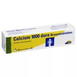 CALCIUM 1000 dura poreilevaa tablettia, 20 kpl