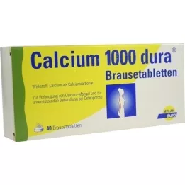 CALCIUM 1000 dura poreilevaa tablettia, 40 kpl