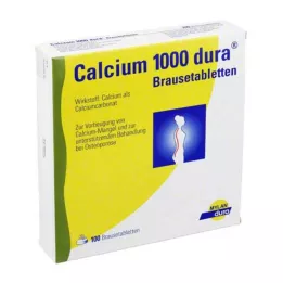 CALCIUM 1000 dura poreilevaa tablettia, 100 kpl