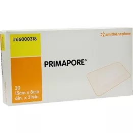 PRIMAPORE 8x15 cm haavaside steriili, 20 kpl