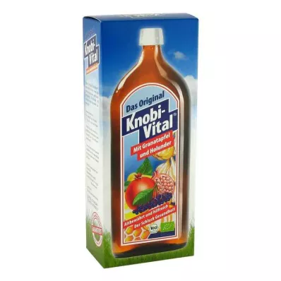 KNOBIVITAL granaattiomena+pihlaja luomu, 960 ml