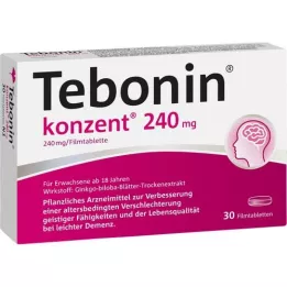 TEBONIN konzent 240 mg kalvopäällysteiset tabletit, 30 kpl