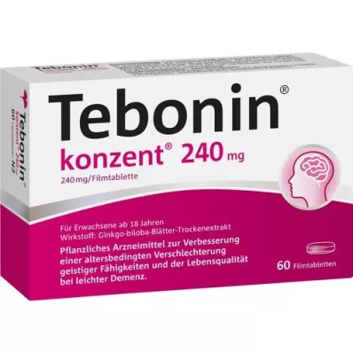 TEBONIN konzent 240 mg kalvopäällysteiset tabletit, 60 kpl