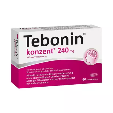 TEBONIN konzent 240 mg kalvopäällysteiset tabletit, 60 kpl