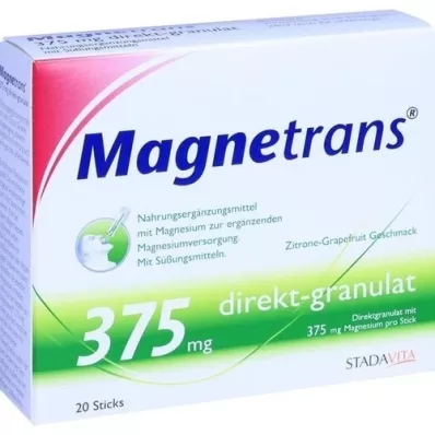 MAGNETRANS suorat 375 mg rakeet, 20 kpl