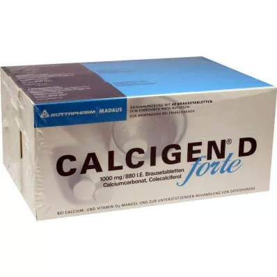 Calcigen D forte 1000 mg / 880 IU poretabletit, 120 kpl