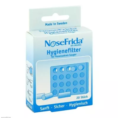 Nenäeritteen aspiraattorin hygieniasuodatin Nosefrida, 20 kpl