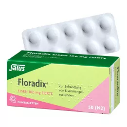 FLORADIX Rauta 100 mg forte kalvopäällysteiset tabletit, 50 kpl