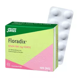 FLORADIX Rauta 100 mg forte kalvopäällysteiset tabletit, 100 kpl