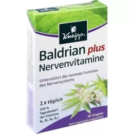 KNEIPP Valerian plus nerve vitamins dragées, 40 kpl