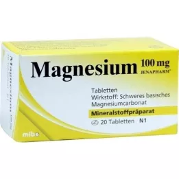 MAGNESIUM 100 mg Jenapharm-tabletit, 20 kpl