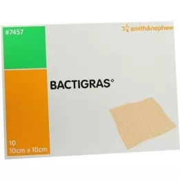 BACTIGRAS antiseptinen parafiiniharso 10x10 cm, 10 kpl