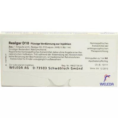 Realgar D 10 ampulli, 8x1 ml
