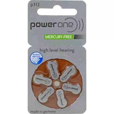 BATTERIEN Kuuntele PowerOne 312, 6 kpl