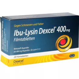 IBU-LYSIN Dexcel 400 mg kalvopäällysteiset tabletit, 20 kpl