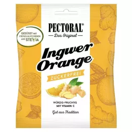 PECTORAL Inkivääri-Appelsiinikarkit sokerittomat, 60 g