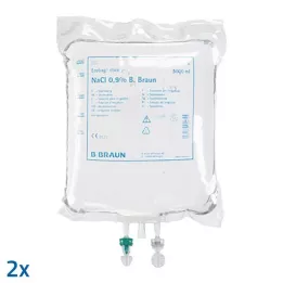 KOCHSALZLÖSUNG 0,9-prosenttinen B.Braun Ecob.Click huuhteluliuos, 2X5000 ml