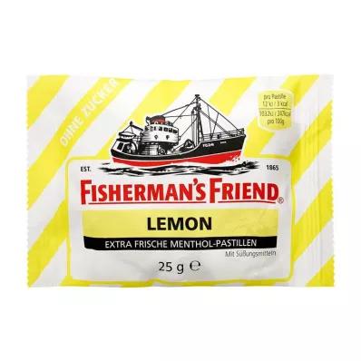 FISHERMANS FRIEND Sitruuna ilman sokeripastilleja, 25 g FISHERMANS FRIEND Sitruuna ilman sokeripastilleja, 25 g