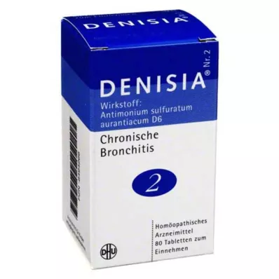DENISIA 2 tablettia kroonista keuhkoputkentulehdusta varten, 80 kpl