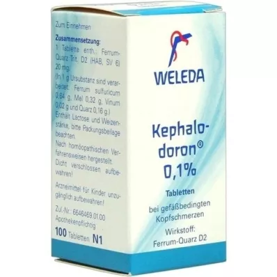 KEPHALODORON 0,1 % tabletit, 100 kpl