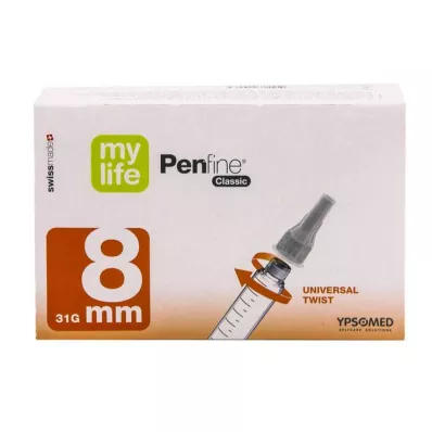 Mylife Penfine Classic kanyylit 8 mm, 100 kpl