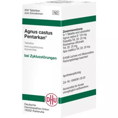 AGNUS CASTUS PENTARKAN Tabletit, 200 kpl