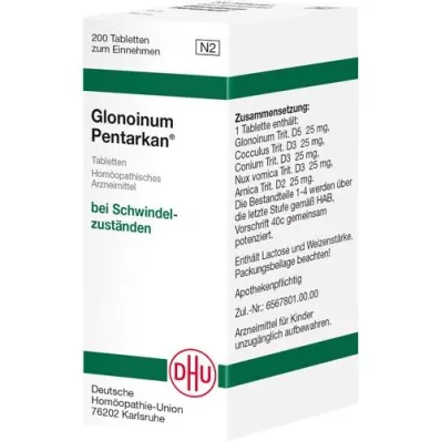 GLONOINUM PENTARKAN Tabletit, 200 kpl