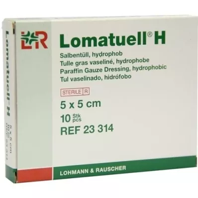 LOMATUELL H Voidetylli 5x5 cm steriili, 10 kpl