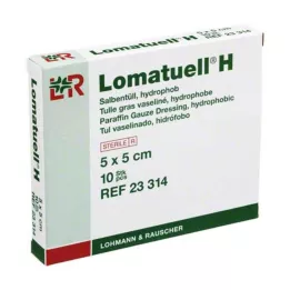 LOMATUELL H Voidetylli 5x5 cm steriili, 10 kpl