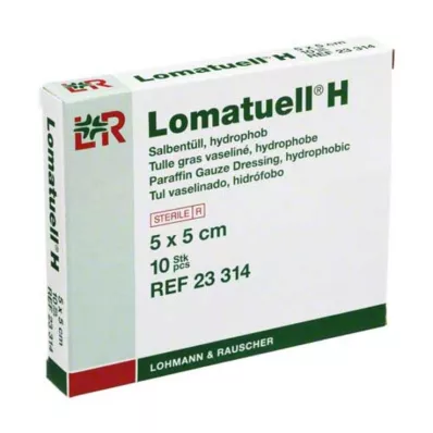 LOMATUELL H Voidetylli 5x5 cm steriili, 10 kpl