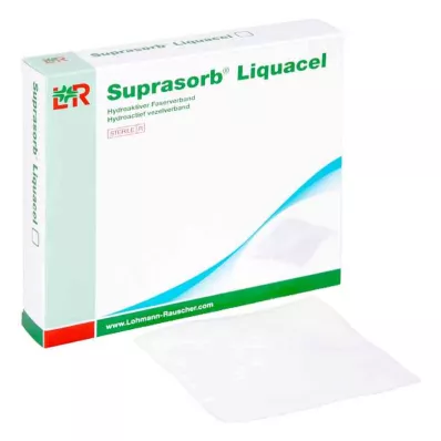 SUPRASORB Liquacel hydroakt.Faserverb.15x15 cm, 4 kpl