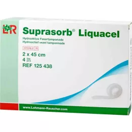 SUPRASORB Liquacel hydroakt.Faserverb.2x45 cm, 4 kpl