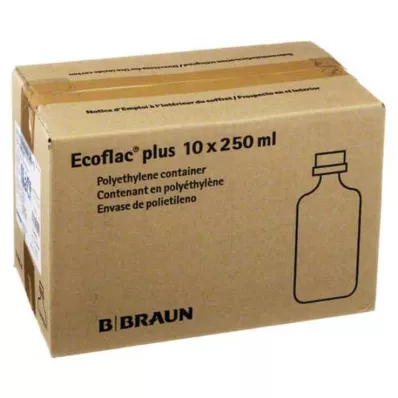 Suolaliuos 0,9 % Ecoflac Plus, 10X250 ml