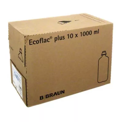 Suolaliuos 0,9 % Ecoflac Plus, 10X1000 ml