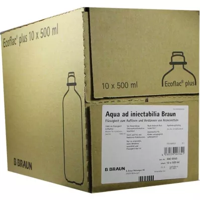 Aqua AD Injectabilia Ecoflac Plus infuusioliuos, 10X500 ml