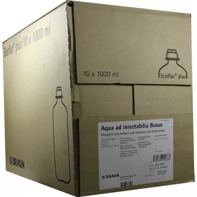 Aqua AD Injectabilia Ecoflac Plus infuusioliuos, 10X1000 ml