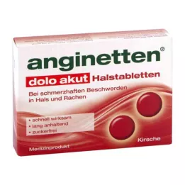 ANGINETTEN dolo acute kurkkupastillit, 24 kpl