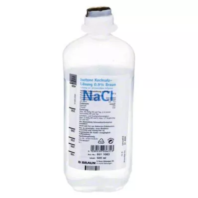 Suolaliuos 0,9 % Ecoflac Plus, 500 ml