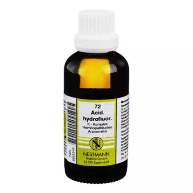 ACIDUM HYDROFLUORICUM K Complex nro 72 Laimennus, 50 ml
