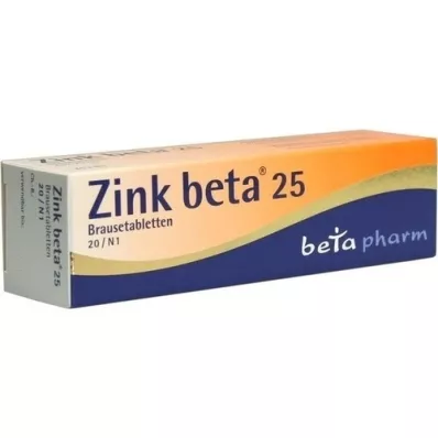 ZINK BETA 25 poreilevaa tablettia, 20 kpl