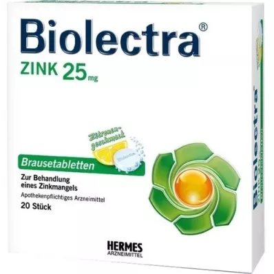 BIOLECTRA Sinkkiporeet, 20 kpl