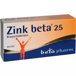 ZINK BETA 25 poreilevaa tablettia, 40 kpl