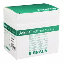 ASKINA Pehmeä haavasidos 5x7,5 cm steriili, 50 kpl